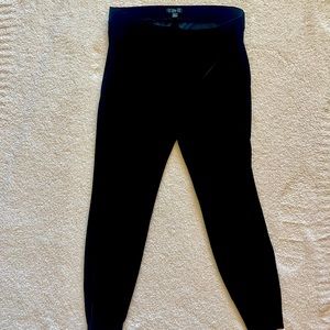 J. Crew Black Velvet Leggings NWOT